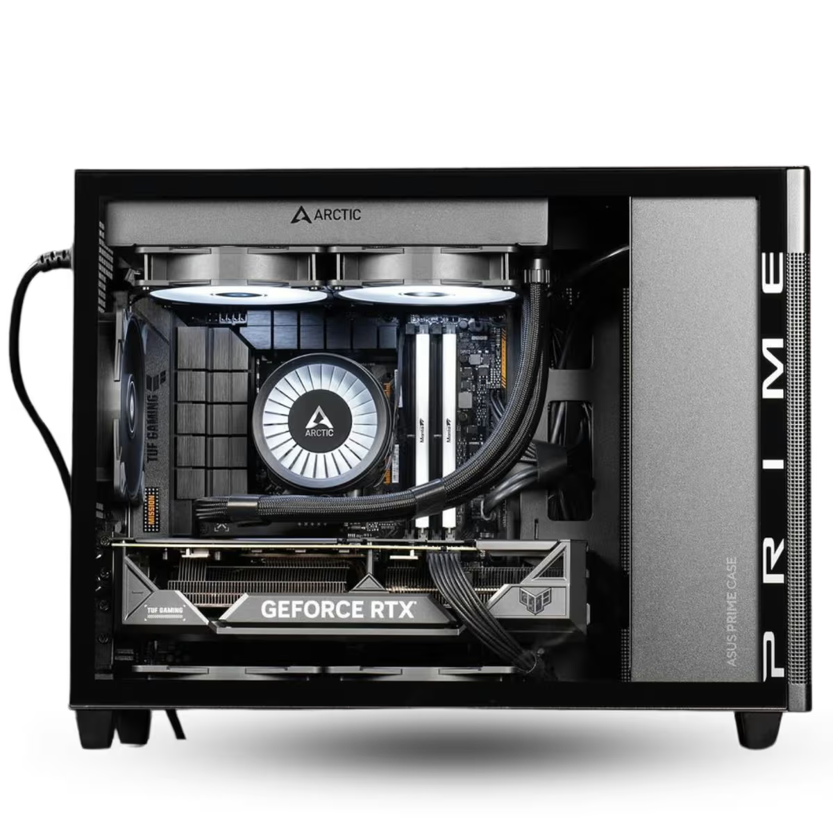 AMD Radeon Pro WX3200 AP21 Workstation PC, Core i5-14400F 14th Gen, 16GB (2x8GB) RGB 5600 DDR5, 1TB SSD NVMe, Air Cooler, 650W, WiFi+BT