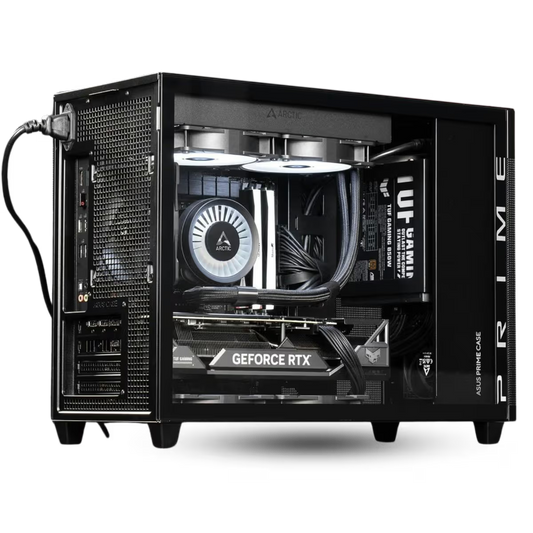 AMD Radeon Pro WX3200 AP21 Workstation PC, Core i5-14400F 14th Gen, 16GB (2x8GB) RGB 5600 DDR5, 1TB SSD NVMe, Air Cooler, 650W, WiFi+BT