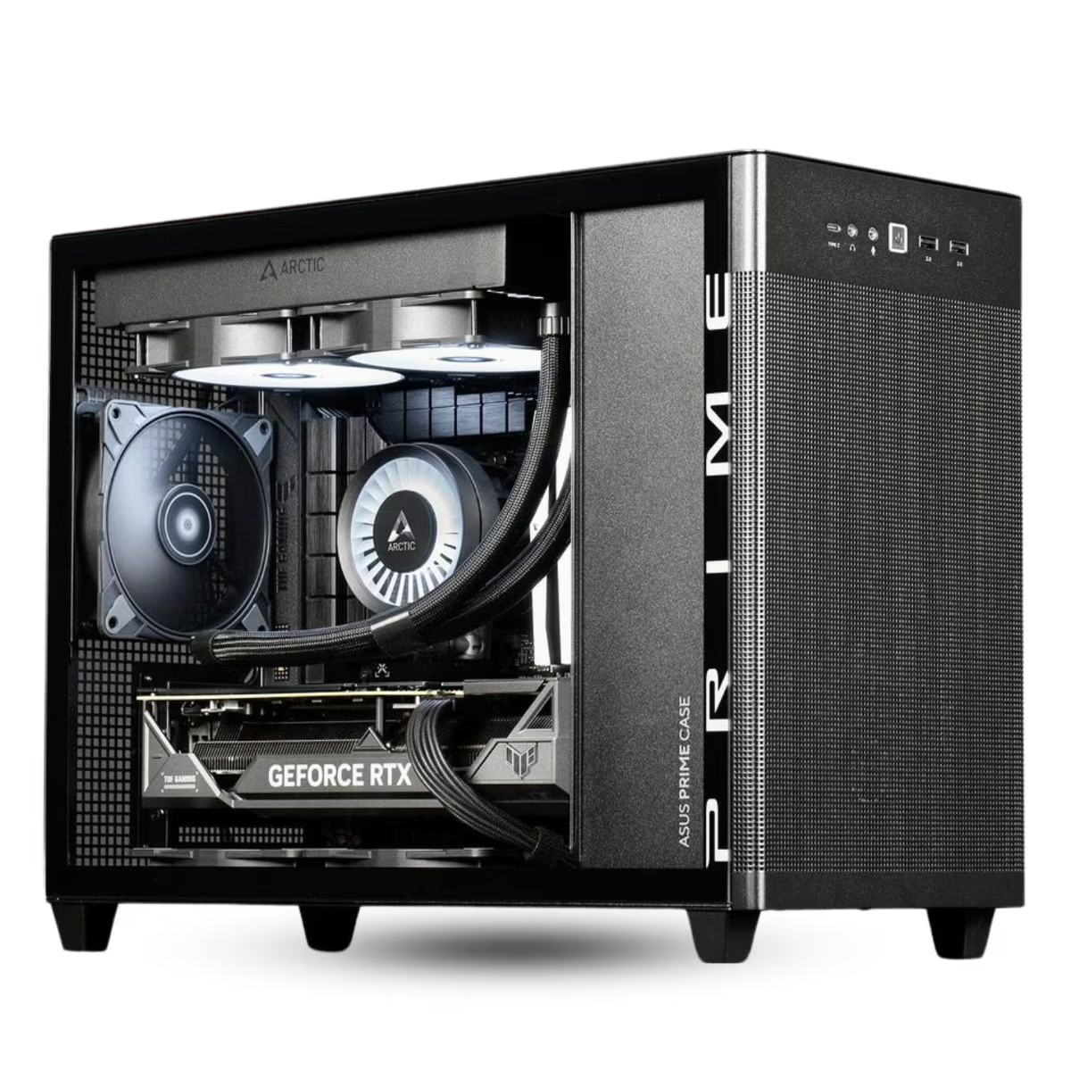 AMD Radeon Pro WX3200 AP21 Workstation PC, Core i5-14400F 14th Gen, 16GB (2x8GB) RGB 5600 DDR5, 1TB SSD NVMe, Air Cooler, 650W, WiFi+BT